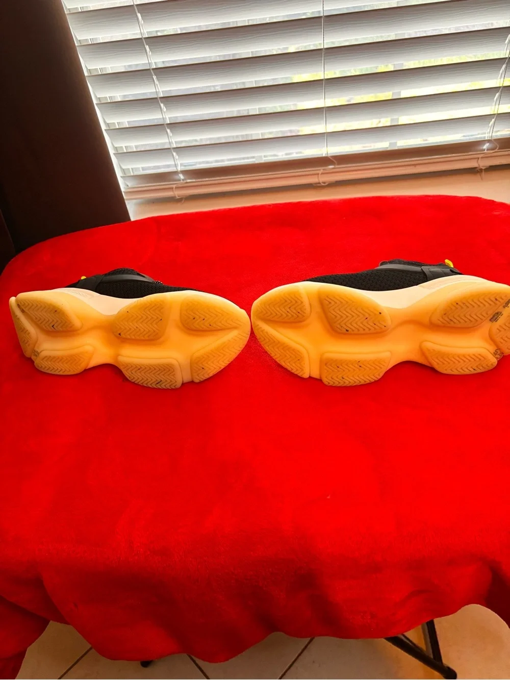 Steve Madden Kids Black Sneakers with White Soles and Yellow Heel Tab